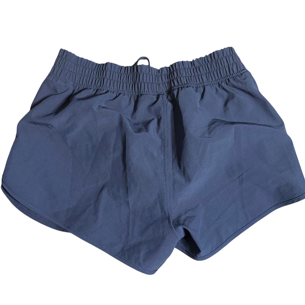 90 Degrees By Reflex Girls Running Shorts, Mood Indigo, Size Medium (10), NWT